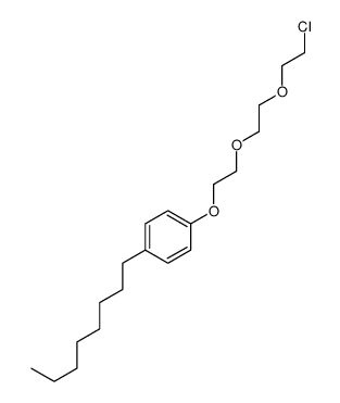 1-[2-[2-(2-chloroethoxy)ethoxy]ethoxy]-4-octylbenzene structure