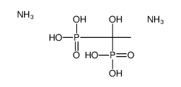 diammonium dihydrogen (1-hydroxyethylidene)bisphosphonate Structure