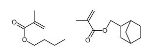 3-bicyclo[2.2.1]heptanylmethyl 2-methylprop-2-enoate,butyl 2-methylprop-2-enoate结构式