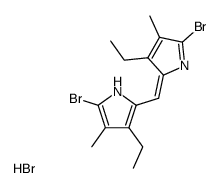 Bis-(3-aethyl-5-brom-4-methyl-pyrrol-2-yl)-methinium-bromid Structure