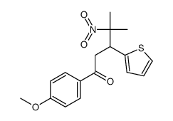 1-(4-methoxyphenyl)-4-methyl-4-nitro-3-thiophen-2-ylpentan-1-one Structure