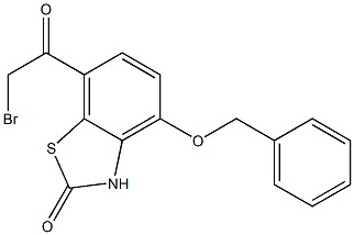 4-(benzyloxy)-7-(bromoacetyl)-1,3-benzothiazol-2(3H)-one Structure