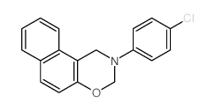 2-(4-chlorophenyl)-1,3-dihydrobenzo[f][1,3]benzoxazine Structure