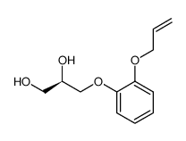(R)-2-allyloxy-1-(2,3-dihydroxypropoxy)benzene Structure