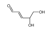(4S)-4,5-dihydroxypent-2-enal结构式