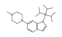 6-(4-methylpiperazin-1-yl)-1-(triisopropylsilyl)-1H-indole Structure