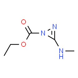 1H-Diazirine-1-carboxylicacid,3-(methylamino)-,ethylester(9CI) Structure