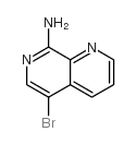 5-溴-1,7-萘啶-8-胺结构式