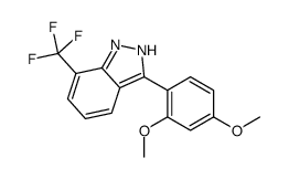 3-(2,4-dimethoxyphenyl)-7-(trifluoromethyl)-1H-indazole structure