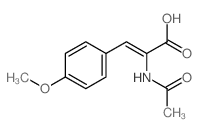 2-Propenoic acid,2-(acetylamino)-3-(4-methoxyphenyl)-结构式
