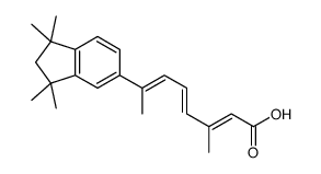 (2E,4E,6E)-3-methyl-7-(1,1,3,3-tetramethyl-2H-inden-5-yl)octa-2,4,6-trienoic acid结构式