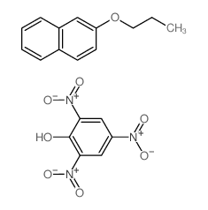 2-propoxynaphthalene; 2,4,6-trinitrophenol structure