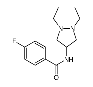 N-(1,2-diethylpyrazolidin-4-yl)-4-fluorobenzamide结构式