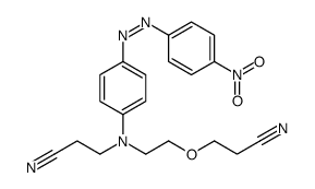 3-[[2-(2-cyanoethoxy)ethyl][4-[(4-nitrophenyl)azo]phenyl]amino]propiononitrile结构式