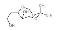 3-(2-hydroxyethyl)-7,7-dimethyl-2,6,8-trioxabicyclo[3.3.0]octan-4-ol structure