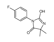 2,4-Imidazolidinedione, 5,5-dimethyl-3-(4-fluorophenyl)-结构式