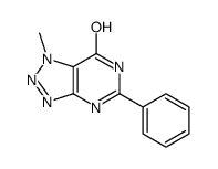 1-methyl-5-phenyl-4H-triazolo[4,5-d]pyrimidin-7-one结构式