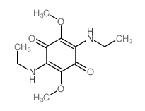 2,5-Cyclohexadiene-1,4-dione,2,5-bis(ethylamino)-3,6-dimethoxy-结构式