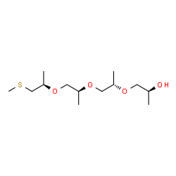 4,7,10-Trimethyl-5,8,11-trioxa-2-thiatetradecan-13-ol结构式