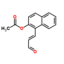 1-(3-OXO-1-PROPENYL)-2-NAPHTHYL ACETATE Structure