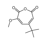 5-tert-Butyl-3-methoxy-1-oxacyclohepta-3,5-diene-2,7-dione Structure