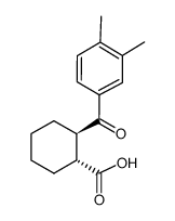 trans-2-(3,4-dimethylbenzoyl)cyclohexane-1-carboxylic acid Structure
