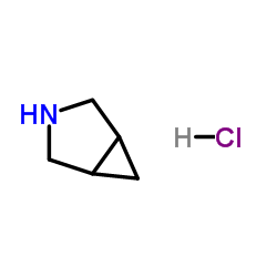 3-Azabicyclo[3.1.0]hexane hydrochloride (1:1) Structure