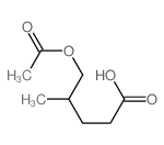 5-acetyloxy-4-methyl-pentanoic acid structure