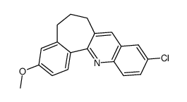 10-chloro-3-methoxy-6,7-dihydro-5H-benzo[6,7]cyclohepta[1,2-b]quinoline结构式