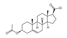 3β-acetoxy-Δ5-etiocholenic acid chloride Structure