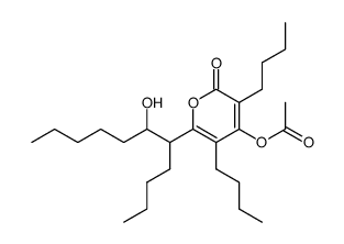 3,5-dibutyl-6-(6-hydroxyundecan-5-yl)-2-oxo-2H-pyran-4-yl acetate Structure