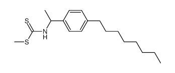 methyl (1-(4-octylphenyl)ethyl)carbamodithioate Structure