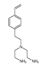 N-(2-aminoethyl)-N-[2-(4-vinylphenyl)ethyl]ethylenediamine structure