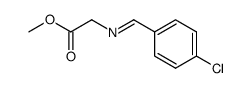 (E)-methyl 2-((4-chlorobenzylidene)amino)acetate Structure