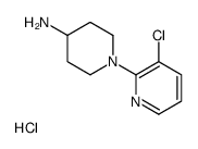 4-Amino-1-(3-chloro-2-pyridyl)piperidine hydrochloride structure
