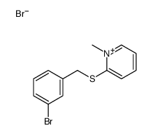 2-[(3-bromophenyl)methylsulfanyl]-1-methylpyridin-1-ium,bromide Structure