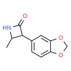 2-Azetidinone,3-(1,3-benzodioxol-5-yl)-4-methyl-(9CI) Structure