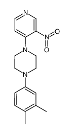 1-(3,4-dimethylphenyl)-4-(3-nitropyridin-4-yl)piperazine Structure