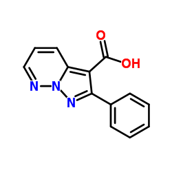 2-苯基-吡唑并[1,5-b]哒嗪-3-羧酸结构式