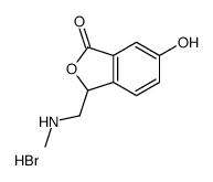 6-hydroxy-3-(methylaminomethyl)-3H-2-benzofuran-1-one,hydrobromide结构式