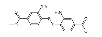 Bis[2-amino-4-(carbomethoxy)phenyl]disulfide Structure