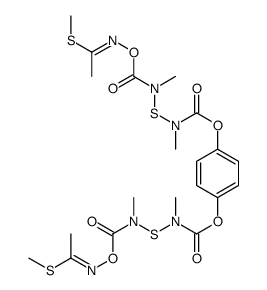 methyl (1E)-N-[methyl-[methyl-[4-[methyl-[methyl-[(E)-1-methylsulfanylethylideneamino]oxycarbonylamino]sulfanylcarbamoyl]oxyphenoxy]carbonylamino]sulfanylcarbamoyl]oxyethanimidothioate结构式