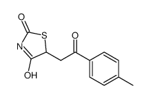 5-[2-(4-methylphenyl)-2-oxoethyl]-1,3-thiazolidine-2,4-dione Structure