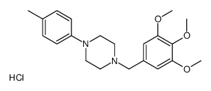 1-(4-methylphenyl)-4-[(3,4,5-trimethoxyphenyl)methyl]piperazine,hydrochloride Structure