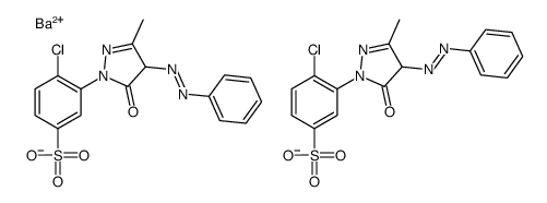 barium 4-chloro-3-[4,5-dihydro-3-methyl-5-oxo-4-(phenylazo)-1H-pyrazol-1-yl]benzenesulphonate picture