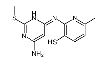 2-[(6-amino-2-methylsulfanylpyrimidin-4-yl)amino]-6-methylpyridine-3-thiol结构式