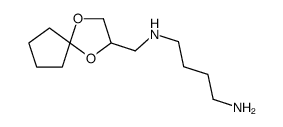 N'-(1,4-dioxaspiro[4.4]nonan-3-ylmethyl)butane-1,4-diamine Structure