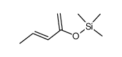 trans-2-trimethylsilyloxy-1,3-pentadiene结构式