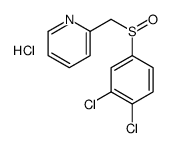 2-[(3,4-dichlorophenyl)sulfinylmethyl]pyridine,hydrochloride Structure