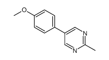 2-甲基-5-(p-甲氧基苯基)嘧啶结构式